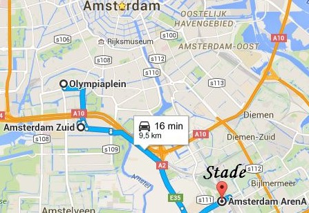 ou dormir stade amsterdam