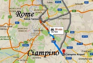 Transfert aéroport Ciampino Rome