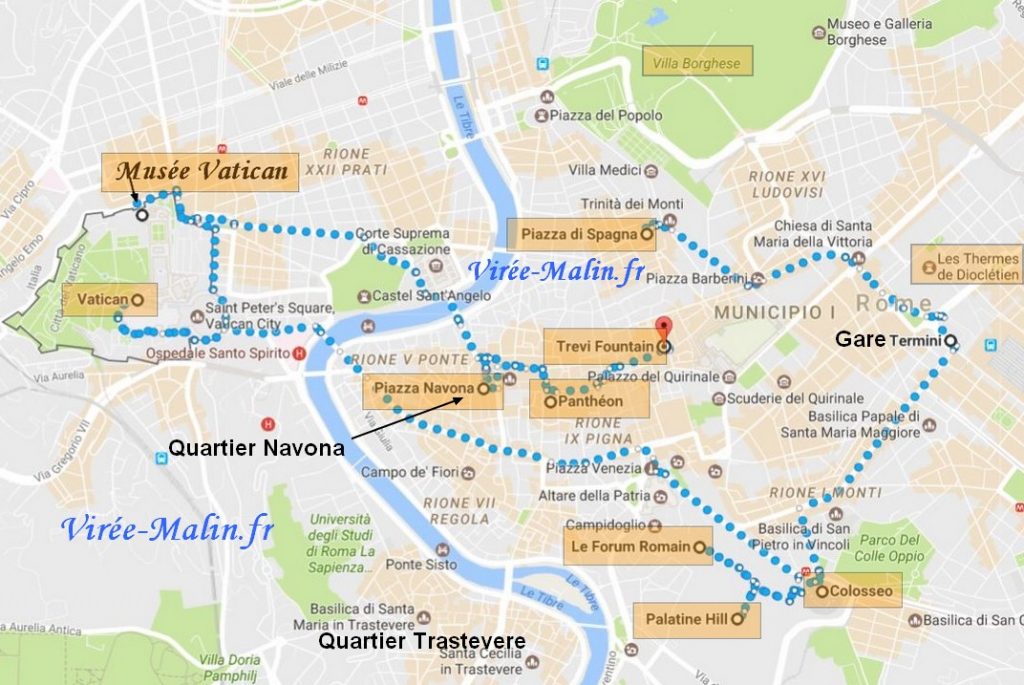 Visiter Rome en 2, 3 ou 4 jours ? Que faire à Rome ? ViréeMalin.fr