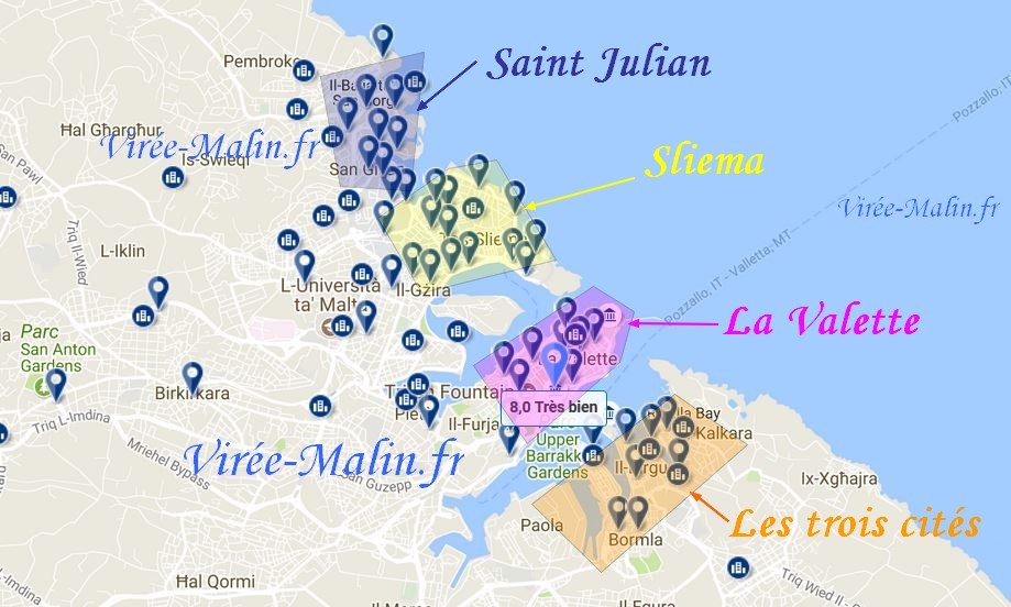 paceville malte carte