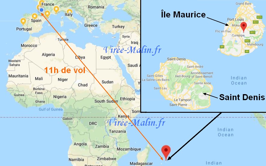 Googlemap Carte Ile Maurice 