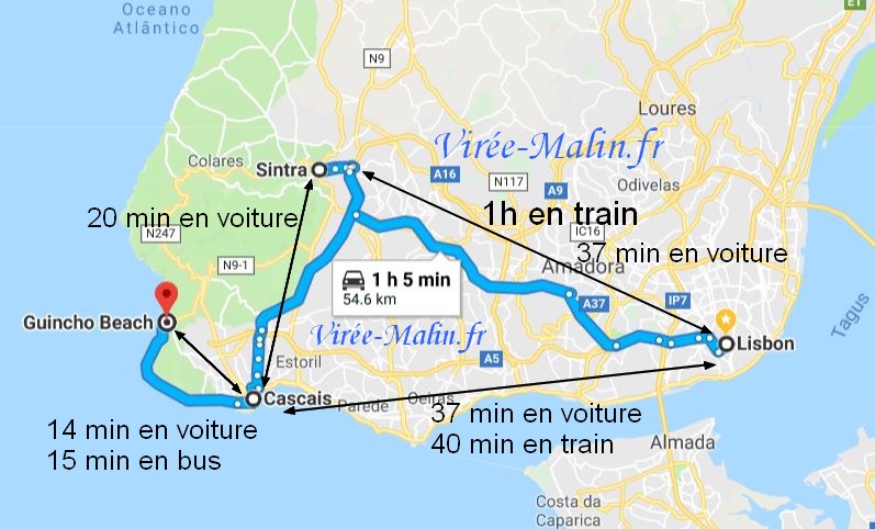 visiter-sintra-cascais-googlemap