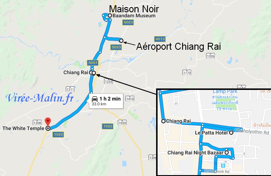 que-voir-chiang-rai-googlemap