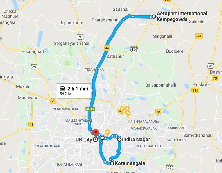 rejoindre-bangalore-depuis-aeroport-kempegowda