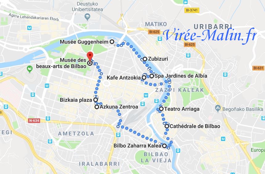 que-visiter-bilbao-carte-googlemap