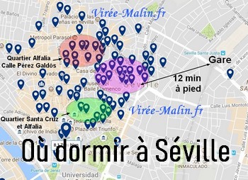 Où loger à Séville, dans quel quartier dormir à Séville ?