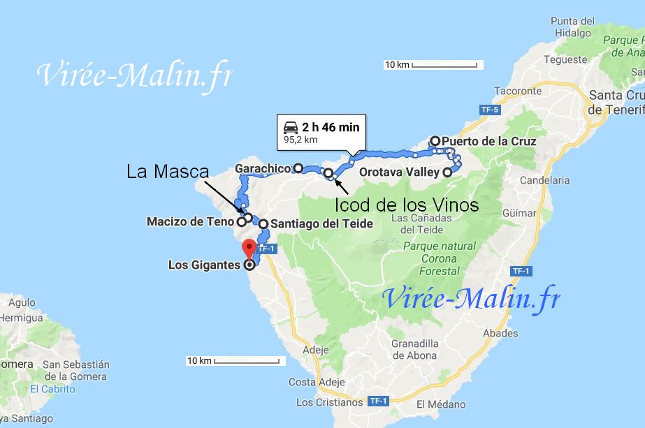 visite-cote-ouest-tenerife-carte