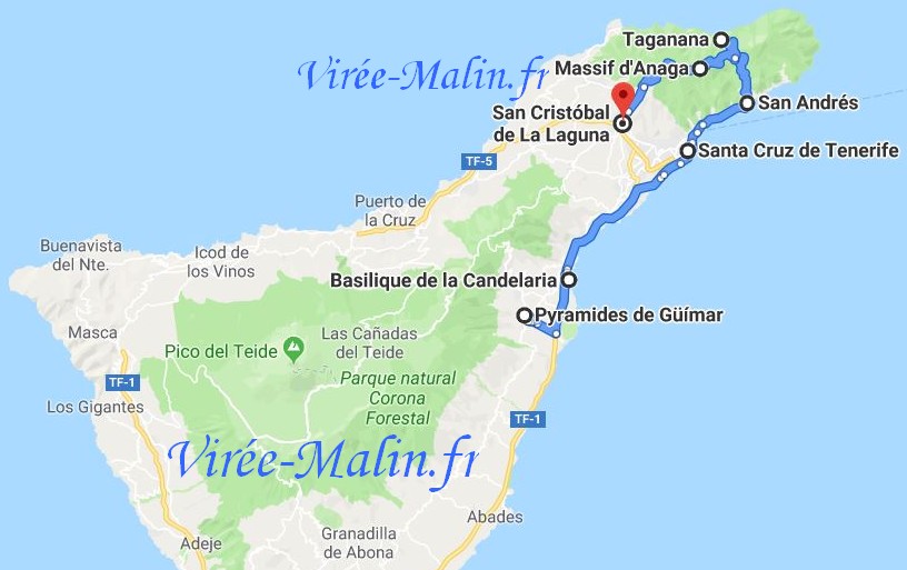 visiter-tenerife-nord-carte