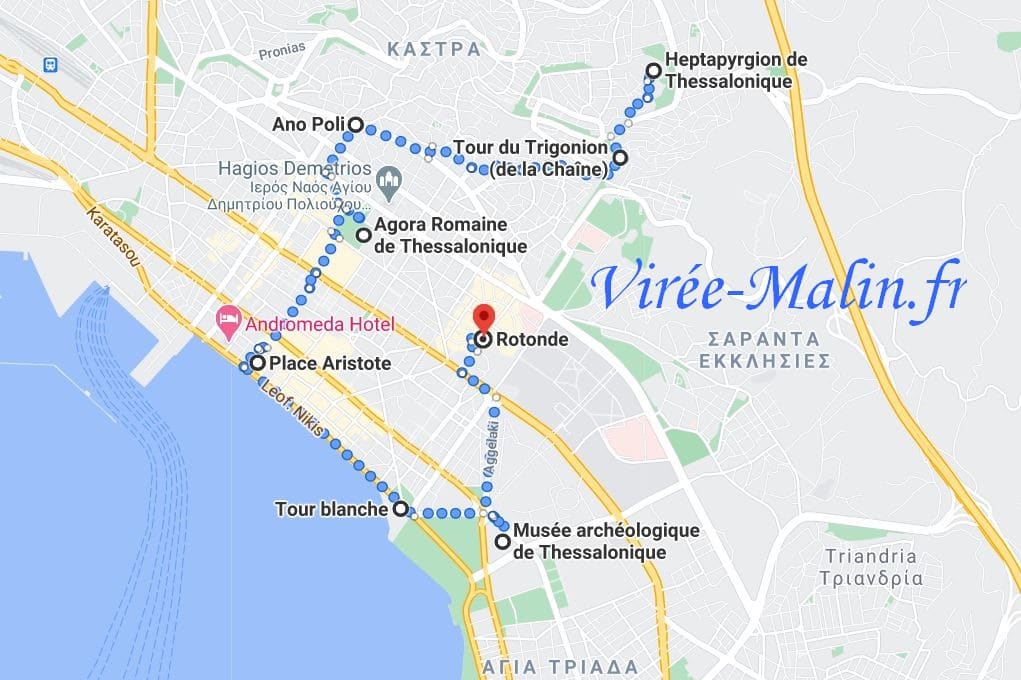 googlemap-hotel-proche-des-visites-thessalonique