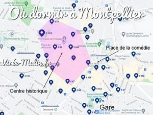 Où dormir à Montpellier, dans quel quartier loger à Montpellier