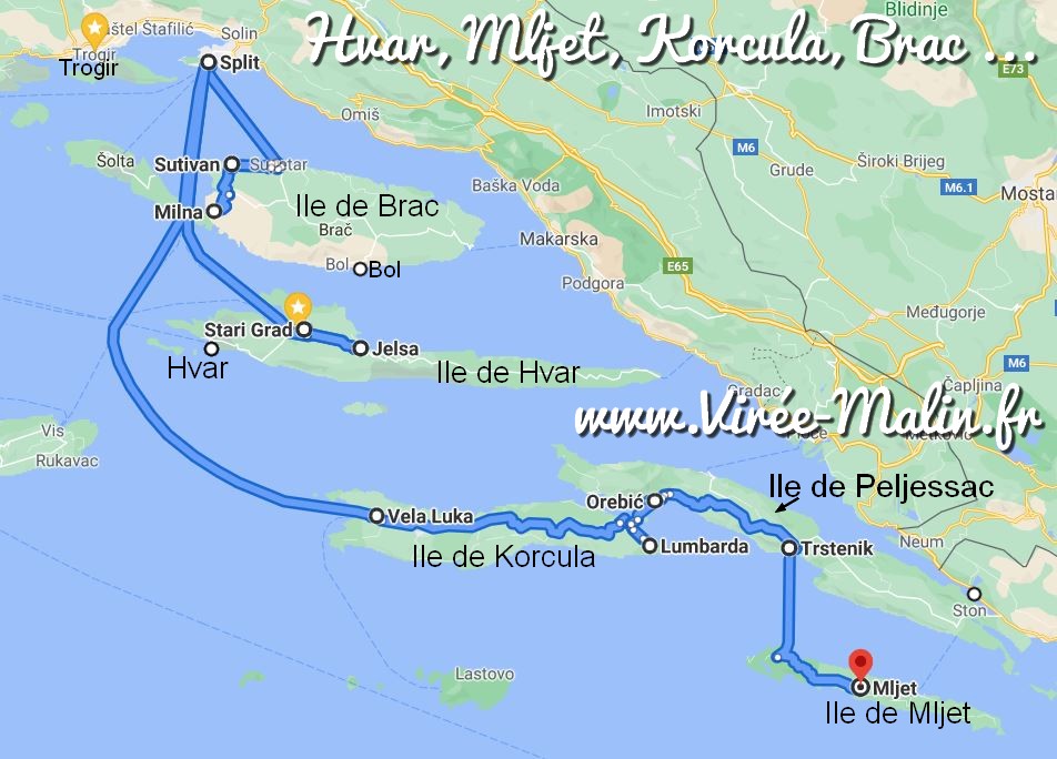 circuit-sur-iles-croatie-mljet-hvar-korcula-brac