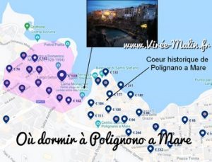 Où dormir à Polignano a Mare ou dans quelle zone loger à Polignano