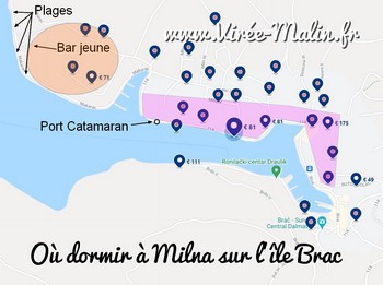 Où loger sur l’île de brač ? Dans quelle ville dormir à Brac ?