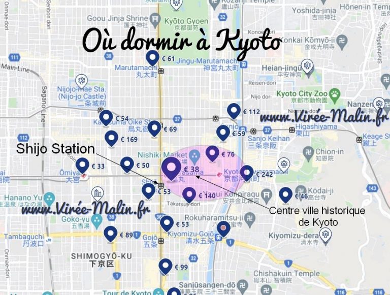 Dans quel quartier loger à Kyoto ? Le quartier de Shijo! ViréeMalin.fr