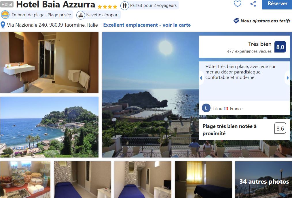 hotel-proche-funiculaire-Mazzaro-plage-taormina