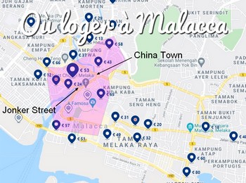 Où dormir à Malacca, dans quel quartier loger à Malacca