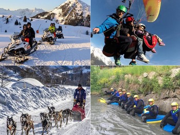 Activités à La Plagne, motoneige, chien de traineau, parapente, randonnée…