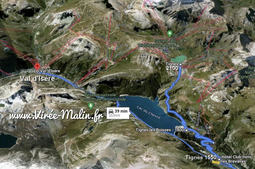 carte-googlemap-val-d-izere-et-tignes