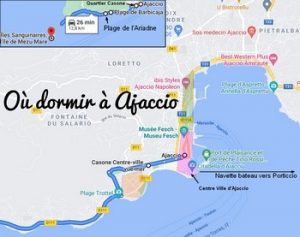 Où dormir à Ajaccio ? Dans quel quartier loger à Ajaccio ?