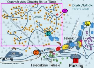 Où dormir à La Tania pour être proche des pistes de ski ?