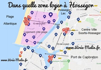 Où dormir à Hossegor ? Dans quelle zone loger à Soorts-Hossegor ?