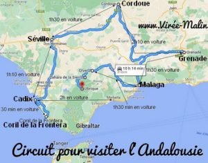 Circuit de 10 jours pour visiter l'Andalousie et dans quelle ville dormir en Andalousie
