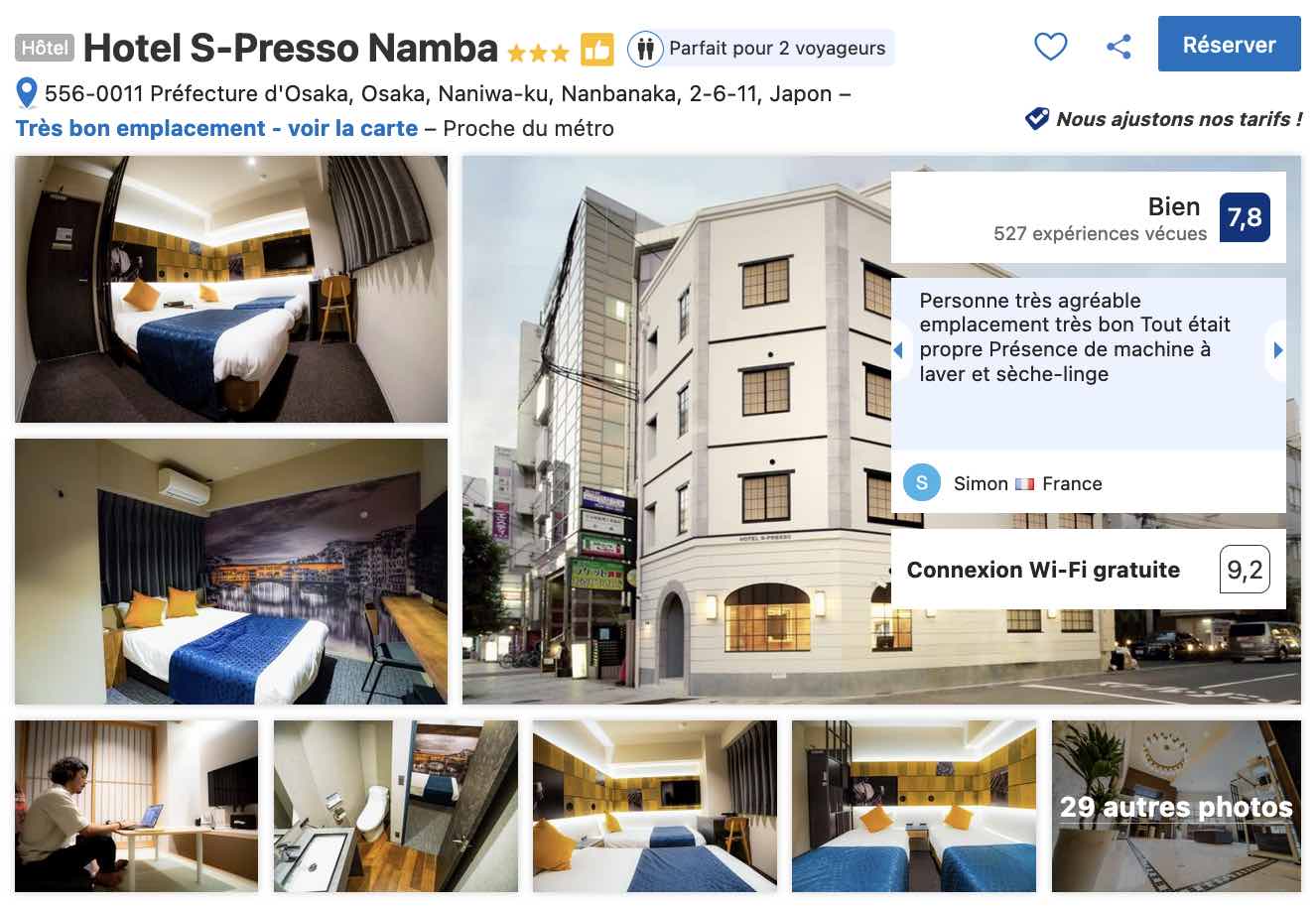 hotel-osaka-chambres-climatisees