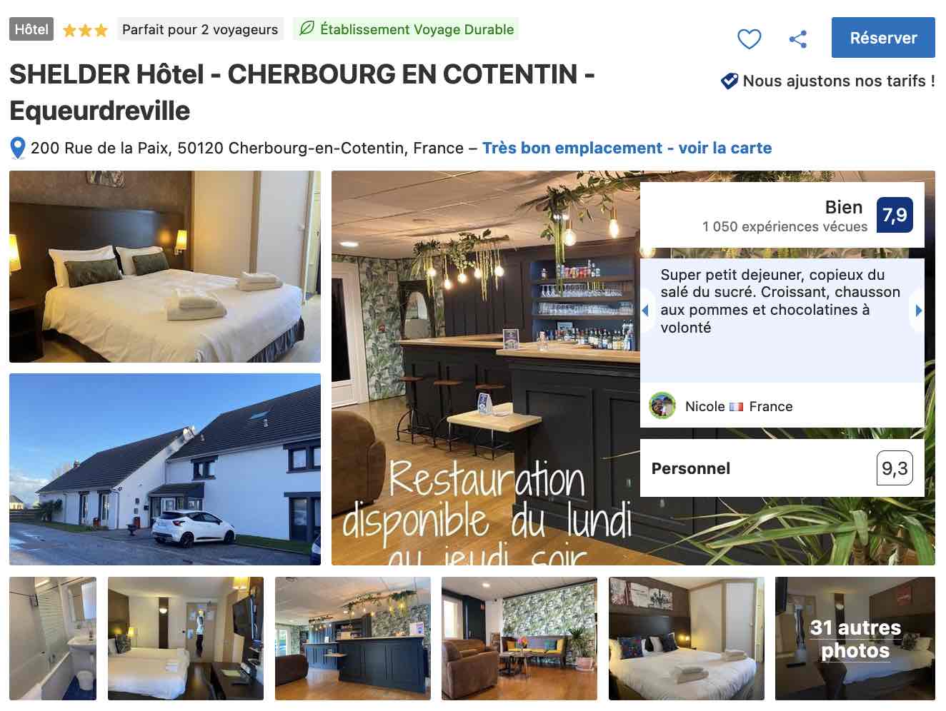 hotel-chelder-equeurdreville-normandie-buffet-copieux