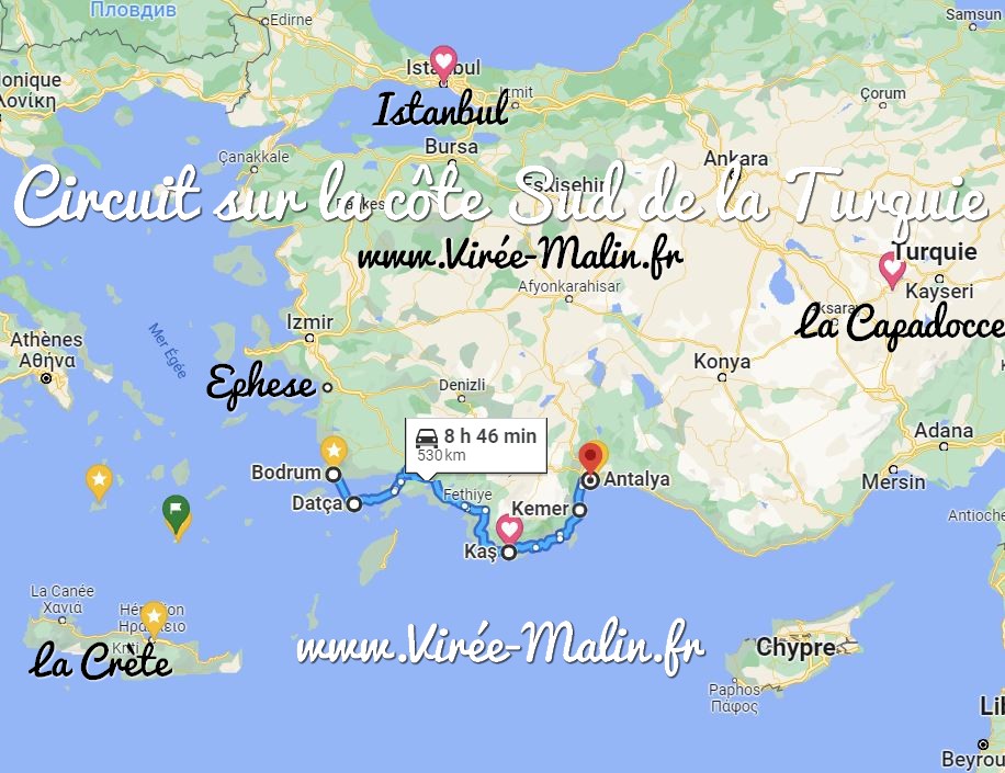 Circuit-cote-Sud-Turquie-Antalya-Kemer-Kas-Datca-Bodrum