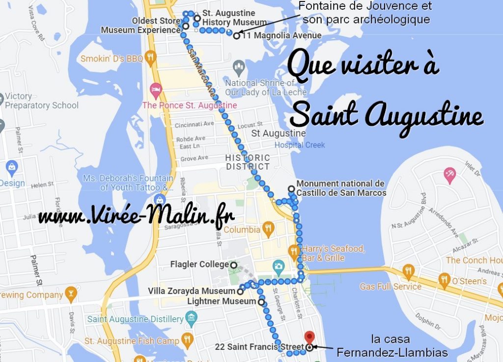 que-visiter-Saint-Augustine-Floride-Carte