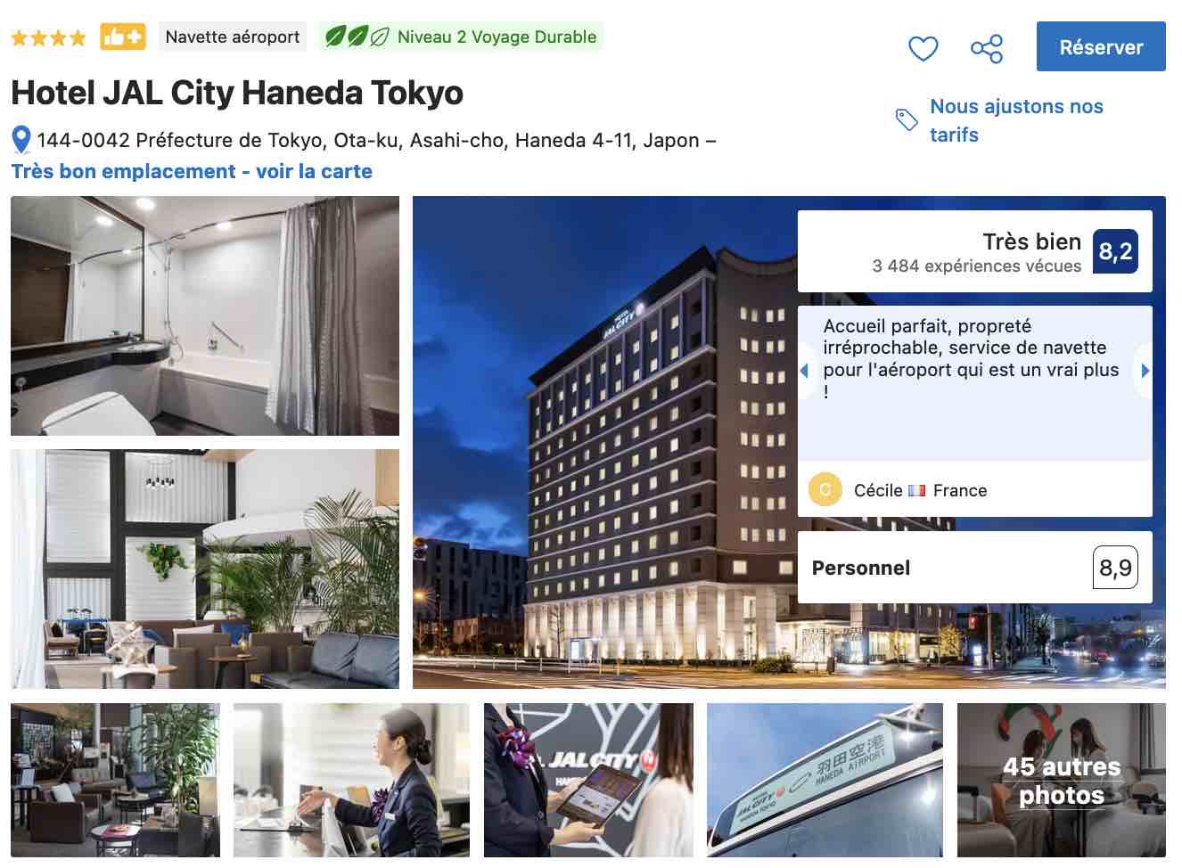 hotel-avec-navette-aeroport-haneda-tokyo