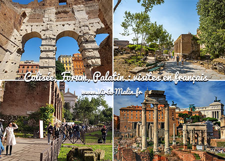 Visite guidée en français du Colisée, du Forum Romain et du Palatin à Rome